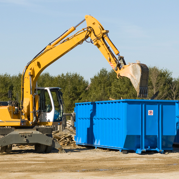 are there any restrictions on where a residential dumpster can be placed in Mabscott WV